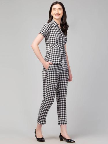 Cotton Co-Ord Set For Women. (Gingham)