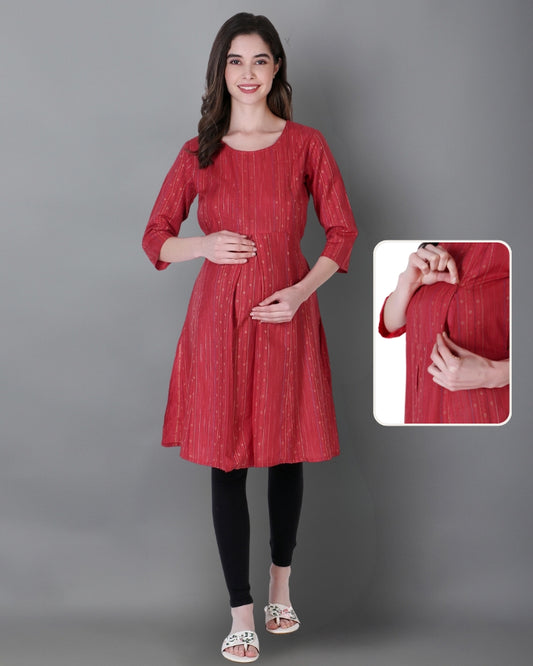 Maternity Feeding Kurti With Zippers