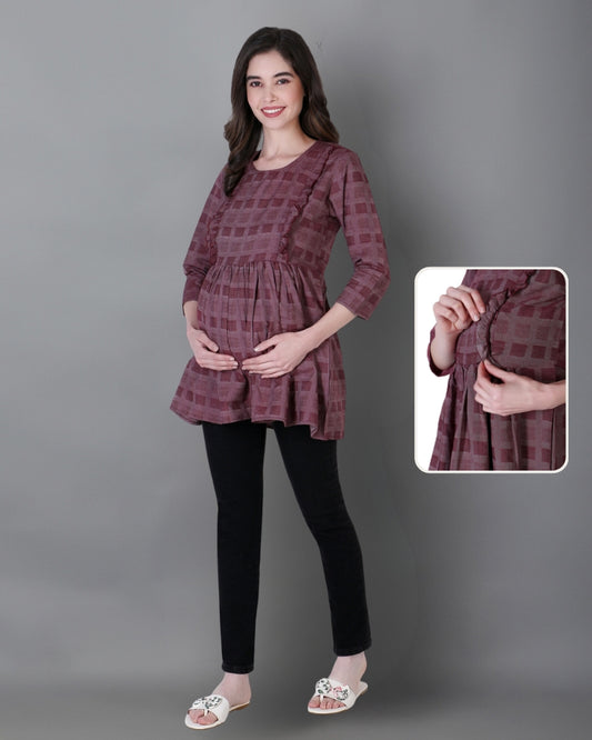 Cotton Stylish Maternity Feeding Top