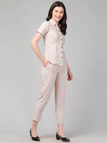 Cotton Co-Ord Set For Women. (Pearl)